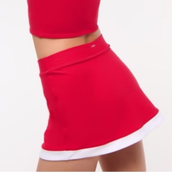 YPB Pants - YPB SculptLux Red Skort